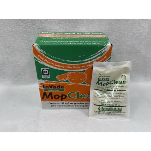 invade mop clean 32x4oz pkts / ctn